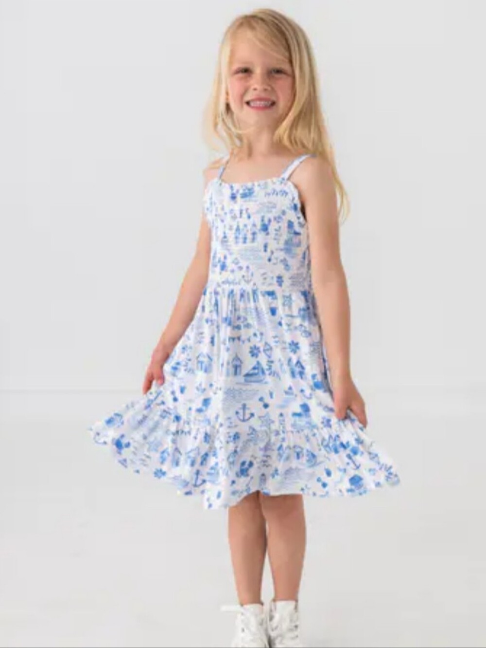 Little Sleepies Smocked Tank Dress Tidal Treasures